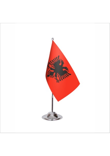 Arnavutluk Tekli Masa Bayrağı