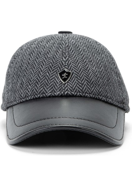 Erkek Tekstil Deri Gri Şapka 524 1105 Sapka SK23/24 K.grı modelleri