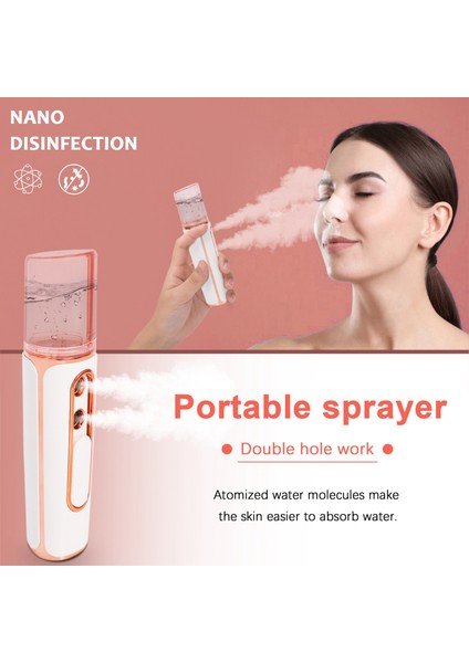 Yüz Steamer Mist Yüz Püskürtücü Güzellik Sauna Nemlendirici Beyaz (Yurt Dışından) fiyatları