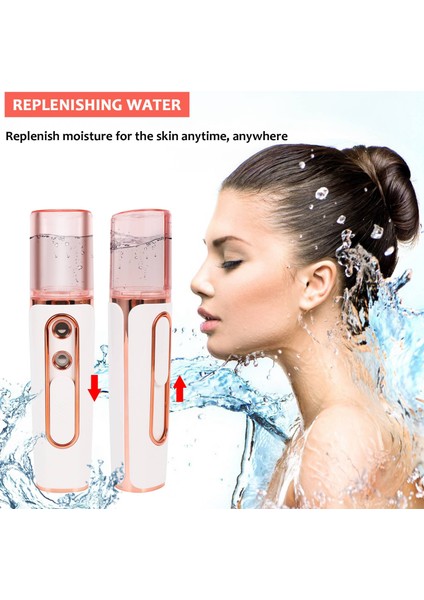 Yüz Steamer Mist Yüz Püskürtücü Güzellik Sauna Nemlendirici Beyaz (Yurt Dışından) fırsatları