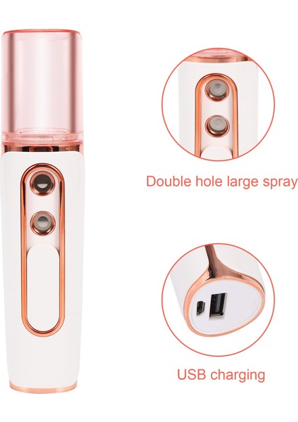 Yüz Steamer Mist Yüz Püskürtücü Güzellik Sauna Nemlendirici Beyaz (Yurt Dışından) indirimleri