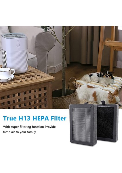 -H128 Hava Temizleme Cihazı Için Yedek Filtre, 2'li Paket (Yurt Dışından)