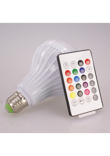 Uzaktan Kumanda Bluetooth Lamba LED Akıllı Ampul Wifi Renkli Müzik Ampulü (Yurt Dışından)