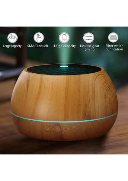 Hava Esansiyel Yağı Humidificador 7 Renkli LED Işık (Açık Ahşap) Ab Tak (Yurt Dışından) fırsatları