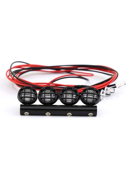 Rc Araba LED Tavan Lambası Işık Çubuğu 1/18 1/24 Rc Araba Parçaları, 4 LED (Yurt Dışından) indirimleri
