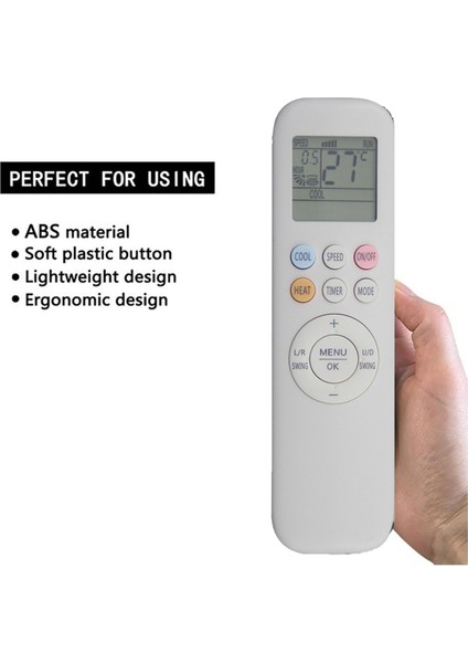 YKR-T/011E Aux Klima Için Uzaktan Kumanda Değişimi, Beyaz (Yurt Dışından) fiyatları