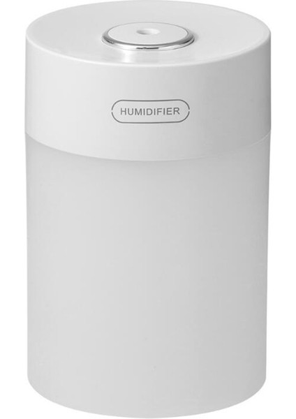 Ev Nemlendirici Sessiz USB Küçük Mini, Atmosfer Işığı, Beyaz (Yurt Dışından)