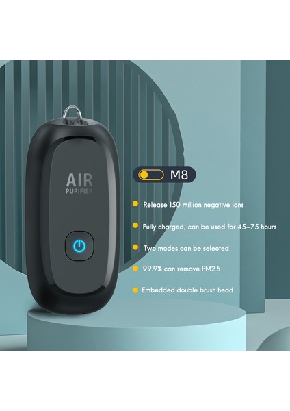 Modaya Uygun Kişisel Giyilebilir Araba Asılı Boyun Hava Temizleme Cihazı Beyaz (Yurt Dışından) modelleri