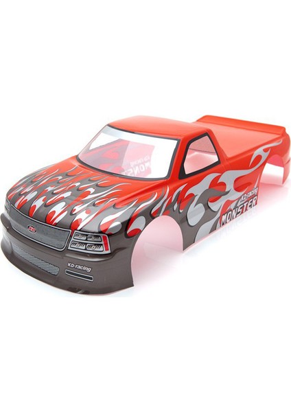 1/10 Rc Araba Için T-10 Pvc Boyalı Gövde Kabuğu 1/10 Rc Araba, Kırmızı (Yurt Dışından)