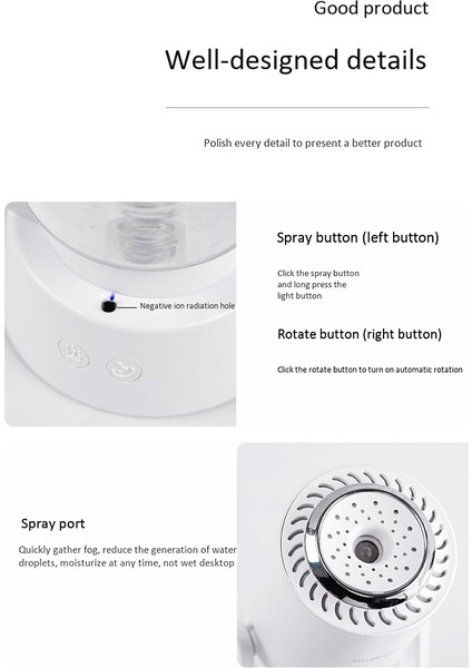 Şirket Ailesi Için USB Şarjlı Masaüstü Mini Nemlendirici (Yurt Dışından) indirimleri