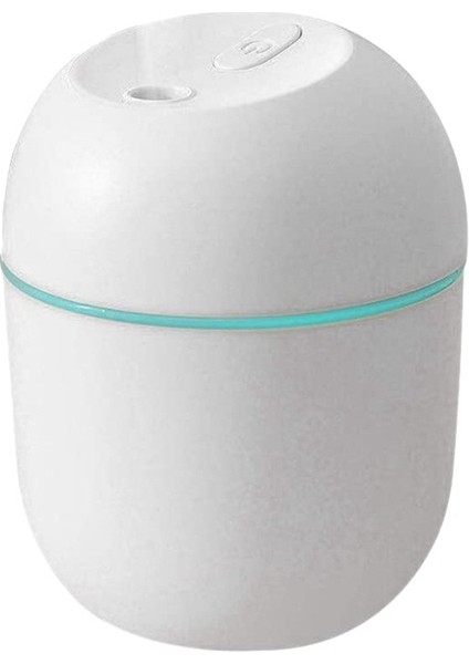 Hava Nemlendirici USB 220ML Ofis Arabası Için Taşınabilir Mist Difüzör, Beyaz (Yurt Dışından)