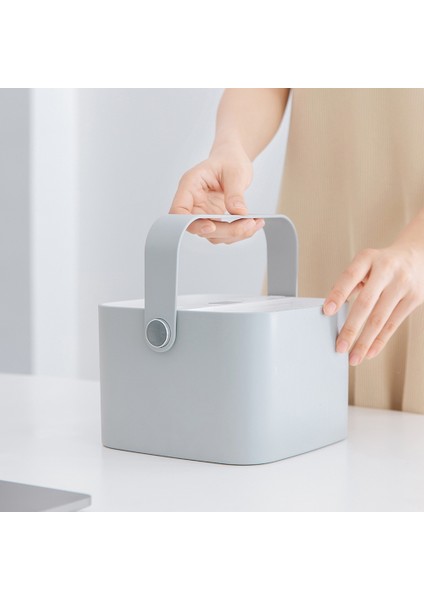 Ofis Için USB Şarj Edilebilir Çift Sprey Nemlendirici 2,5l (Beyaz) (Yurt Dışından)