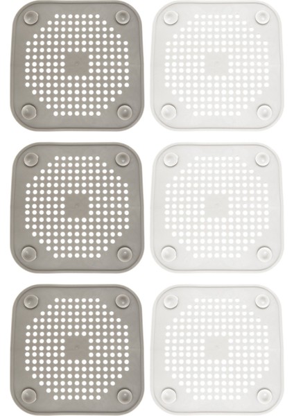 Duş Drenajı Için Kare Drenaj Kapağı Saç Tutucu Düz Silikon Fiş (Yurt Dışından)