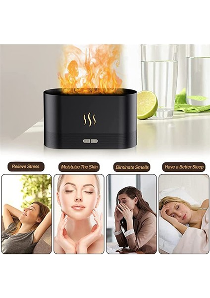 Alev Difüzörü Nemlendirici Ula-Silent Cool Mist Air Yangın Difüzörü (Yurt Dışından) indirimleri