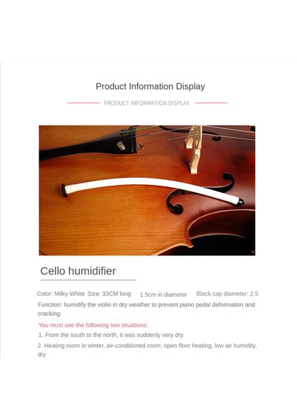 Çello Nemlendirici Panel Ses Deliği Nemlendirici Tüp Bakımı (Yurt Dışından) fırsatları