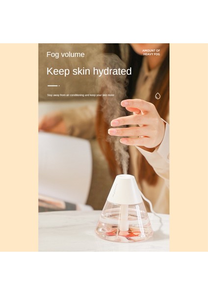 260ML Çift Dişli Sprey Ev Sessiz Masaüstü Nemlendirici Beyaz (Yurt Dışından) indirimleri