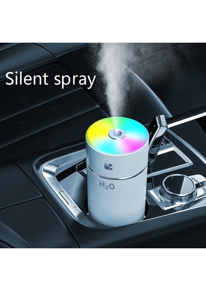 USB Hava Nemlendirici 7 Renk Işıklar Araba Ofis Hava Temizleme Cihazı Beyaz (Yurt Dışından) modelleri
