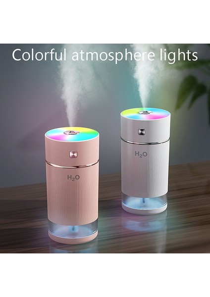 USB Hava Nemlendirici 7 Renk Işıklar Araba Ofis Hava Temizleme Cihazı Beyaz (Yurt Dışından) fırsatları