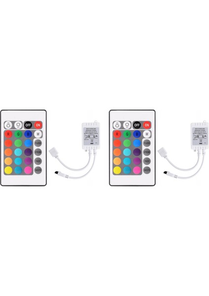 24 Tuşlu Uzaktan KUMANDA+DC12V LED Kontrol Cihazı Rgb Kontrol Kutusu (Yurt Dışından)