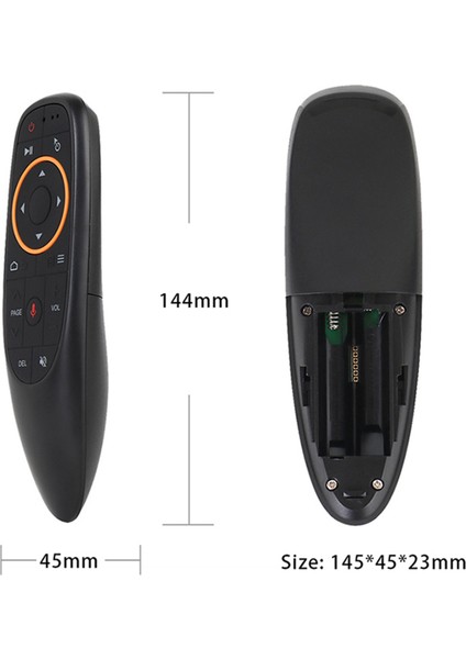 Android Tv Kutusu Pc Için Gyro Algılama Mini Kablosuz Akıllı Uzaktan Kumanda (Yurt Dışından)