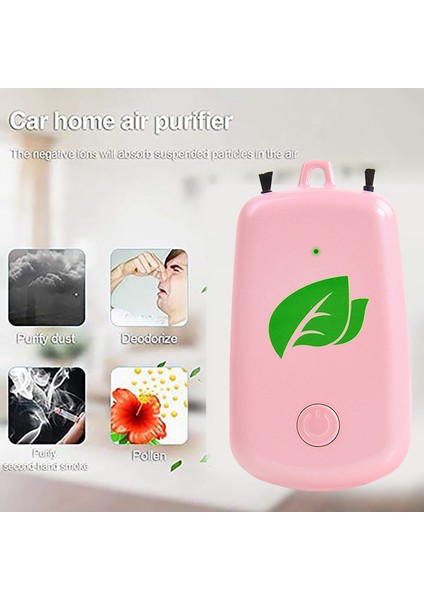 Araba Oksijen Çubuğu, USB Şarj Edilebilir Negatif Iyon Hava Temizleme Cihazı Pembe (Yurt Dışından) fiyatları