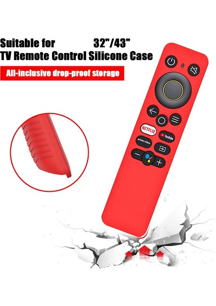 32/43 Inç Tv Stick Için Uzaktan Kumanda Kutusu Parlak Mavi (Yurt Dışından)