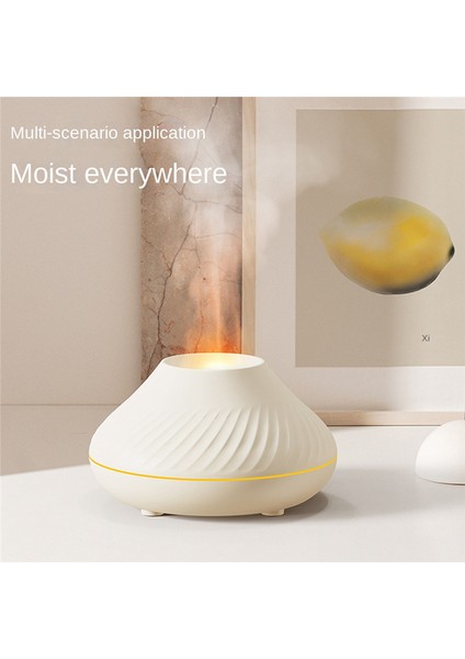 Volkanik Alev Difüzörü Esansiyel Yağ Lambası 130ML Siyah (Yurt Dışından) fırsatları