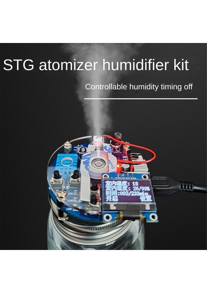 Dıy Mist Maker ve Sürücü Kiti USB Nemlendirici Devre Kartı (Yurt Dışından)