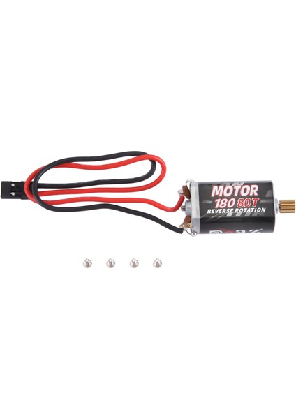 Paslanmaz Çelik Pinyonlu 180 Fırçalı Motor, 80T (Yurt Dışından)