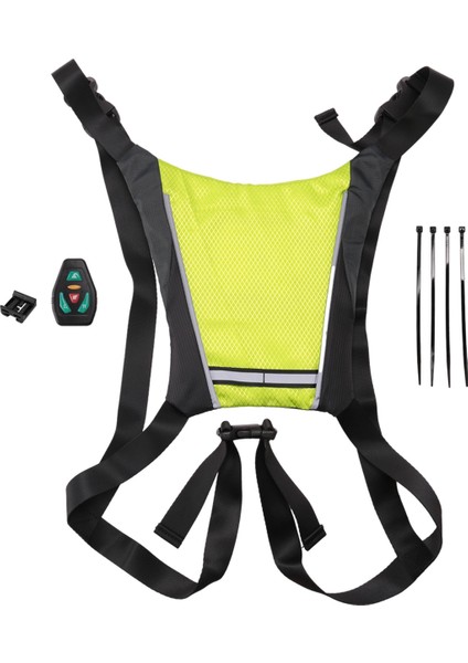 LED Bisiklet Dönüş Sinyali Sırt Çantası, Şarj Edilebilir Yansıtıcı Sırt Çantası (Yurt Dışından)