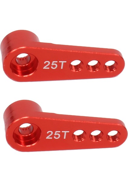 2 Adet 25T Direksiyon Servo Kol Kitleri 1/8 1/10 Rc Model Araba/tekne (Yurt Dışından)