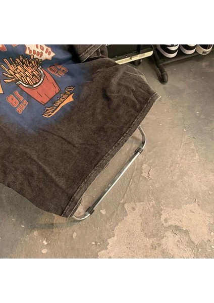Yıkamalı Streetwear Retro Baskılı Oversize Vintage T-Shirt fiyatları