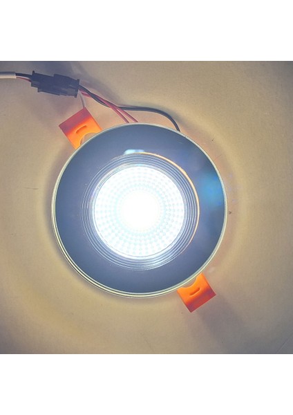 Füme Cam Yuvarlak Sıva Altı LED Spot Armatür İç Beyaz, Kenar Gün Işığı modelleri