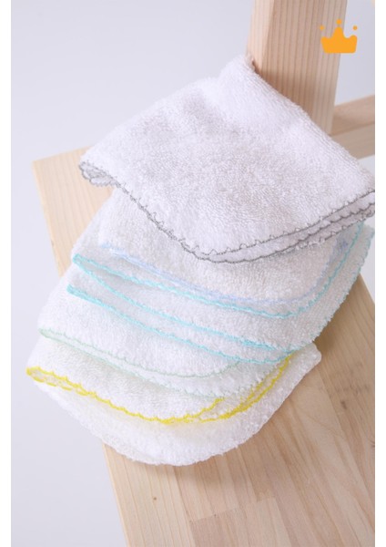 Babyhola 6'lı Bebek Ağız Mendili ve Ter Havlusu Paket Düz Mavi modelleri