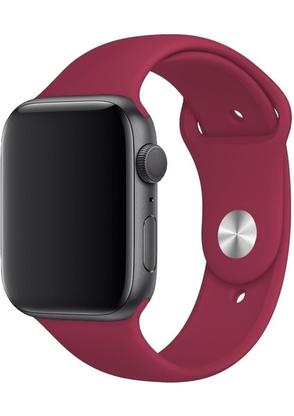 Apple Watch Seri 1/2/3/4/5/6/7/8/se/ultra 42MM 44MM 45MM 49MM Kordon Kayış Bileklik Klasik Silikon Vişne fiyatları