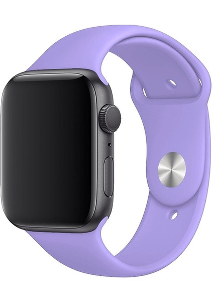 Apple Watch Seri 1/2/3/4/5/6/7/8/se/ultra 42MM 44MM 45MM 49MM Kordon Kayış Bileklik Klasik Silikon Lila fiyatları