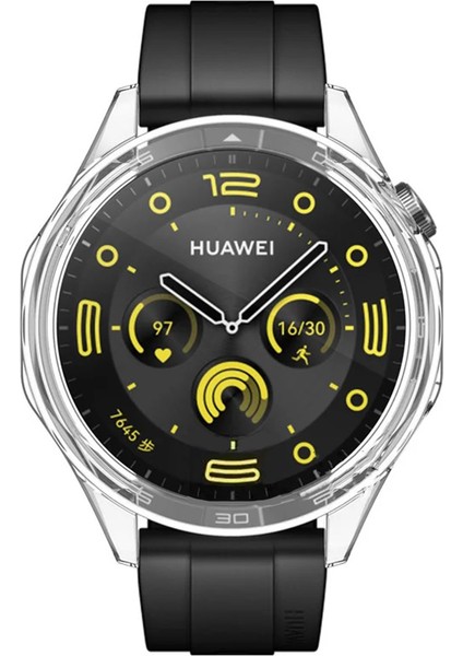 Huawei Watch Gt4 46MM Uyumlu Kasa ve Ekran Koruyucu 360 Tam Koruma Silikon Kılıf modelleri