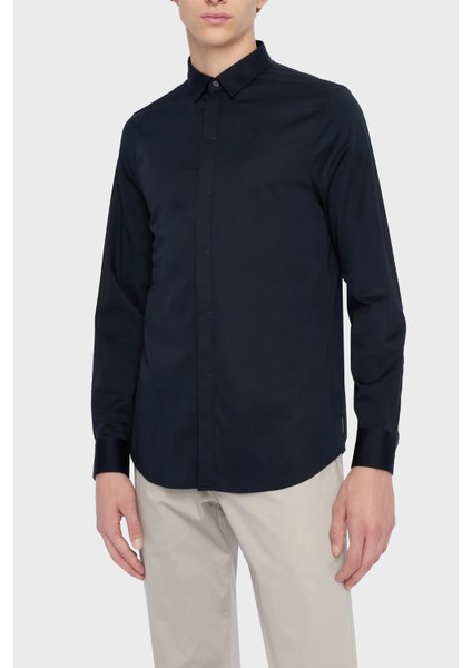 Streç Pamuklu Slim Fit Gömlek Erkek Gömlek 8nzcbd ZN10Z 1510