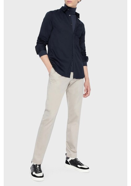 Streç Pamuklu Slim Fit Gömlek Erkek Gömlek 8nzcbd ZN10Z 1510