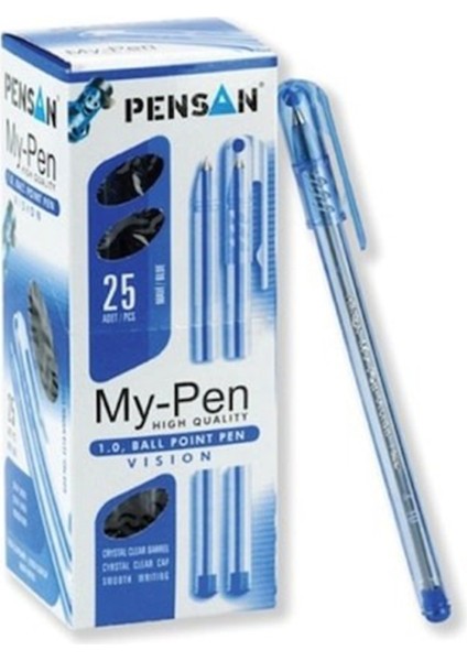 Çetiner Group Pensan Tükenmez Kalem My Pen 1 mm Mavi 25'li