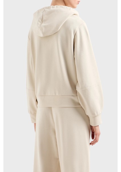 Pamuklu Regular Fit Kapüşonlu Sweat Bayan Sweat 3DYM12 Yjffz 1787
