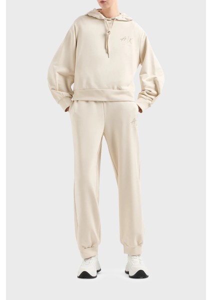 Pamuklu Regular Fit Kapüşonlu Sweat Bayan Sweat 3DYM12 Yjffz 1787