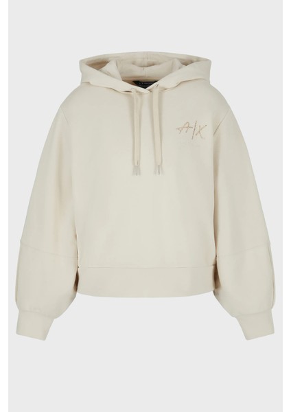 Pamuklu Regular Fit Kapüşonlu Sweat Bayan Sweat 3DYM12 Yjffz 1787