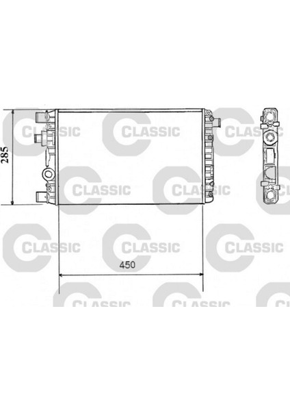 Radyatör Fiat Seicento (Classic 732789) 313105