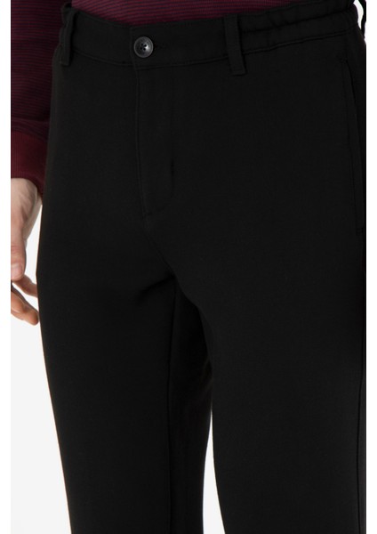 Erkek Siyah Pantolon (Kanvas-Chino) 50277152-VR046