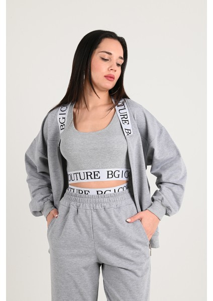 Kadın Lastik Baskı Detaylı 3’lü Eşofman Takımı 3961-24 fırsatları