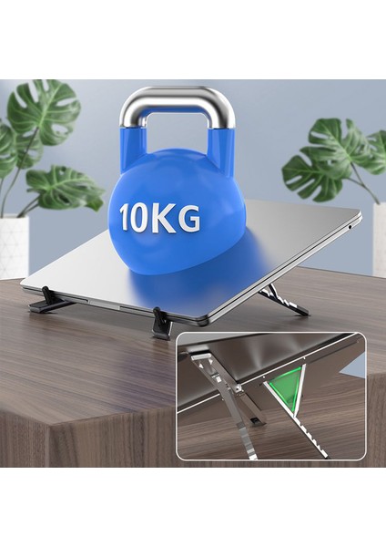 Laptop Macbook Uyumlu Notebook Standı Ayarlanabilir Katlanır Metal Laptop Standı.