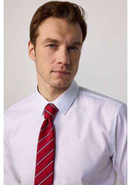 Slim Fit Non-Iron Ütü Gerektirmez Beyaz Erkek Gömlek modelleri