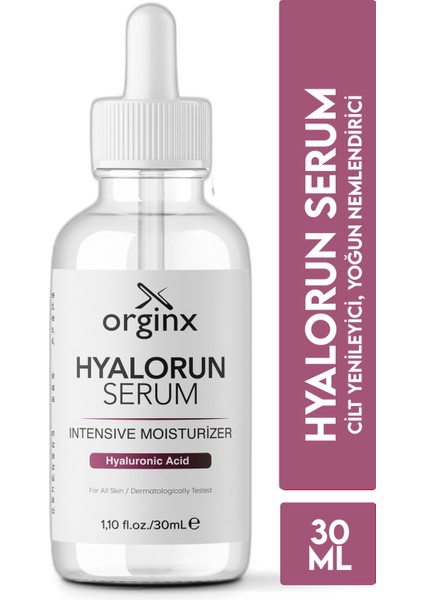 Hyalorun Serum Yoğun Nemlendirici Besleyici Onarıcı Dolgunlaştırıcı Cilt Bakım Serumu 30ML