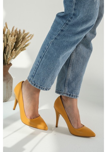 Kadın Sivri Burunlu Stiletto HARDAL CİLT fiyatları